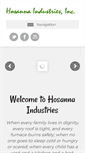 Mobile Screenshot of hosannaindustries.org